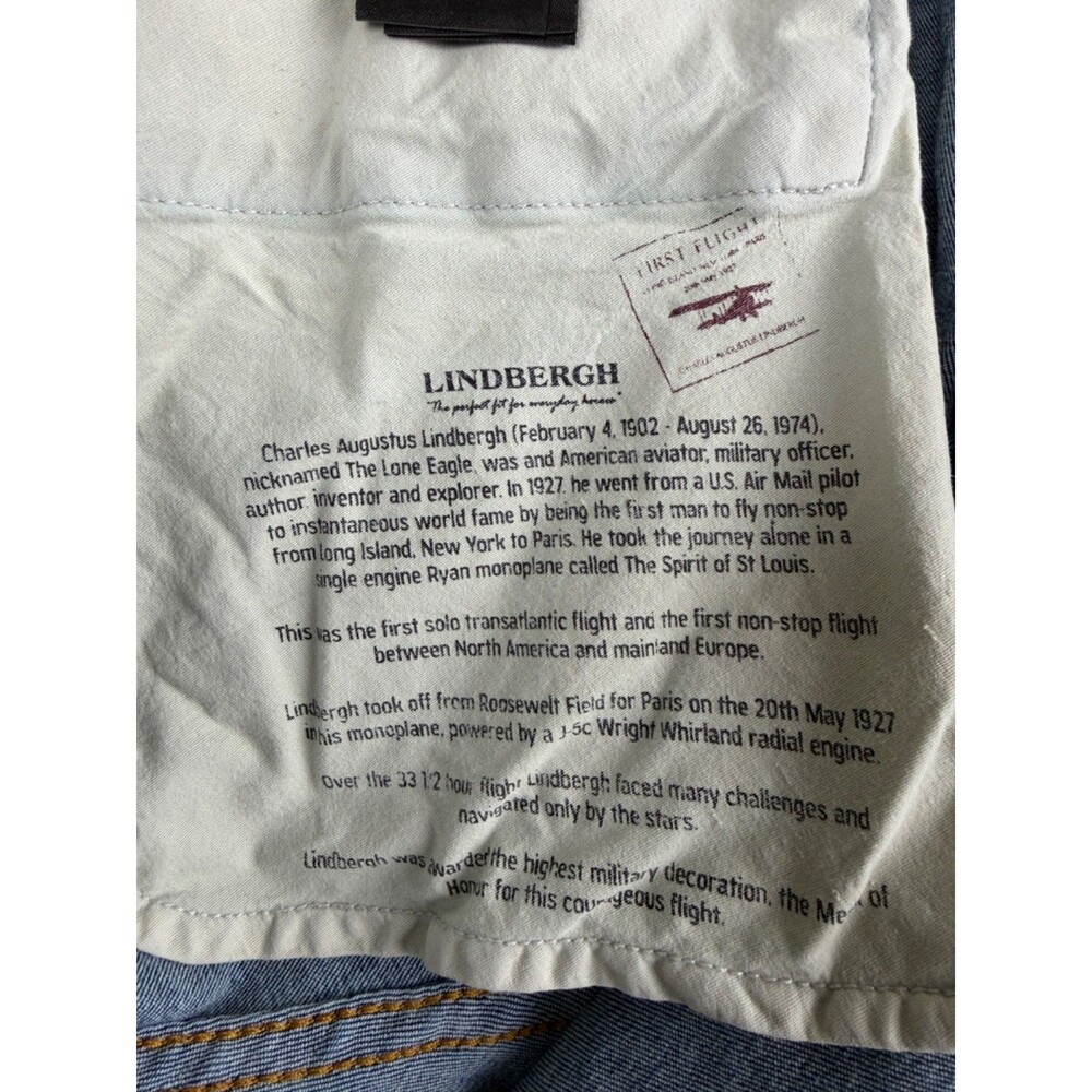 Lindbergh Aviation Heritage Jeans Blue Superflex 38 x 34 Made in Europe Quality - Picture 9 of 12
